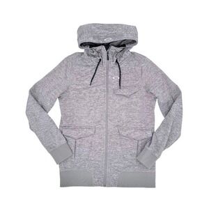Oakley Full Zip Hoodie Gray Performance Fleece Medium